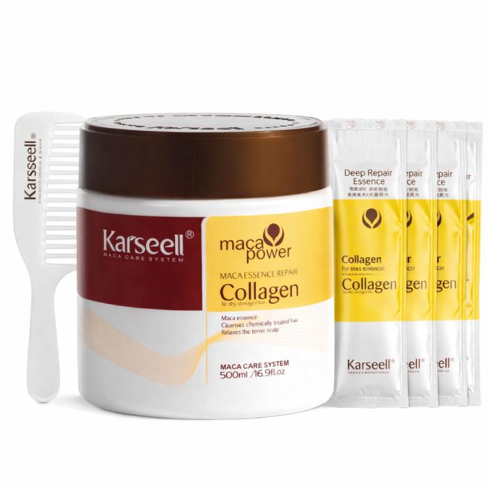 Karseell collagen hair mask treatment jar for dry or damaged hair
